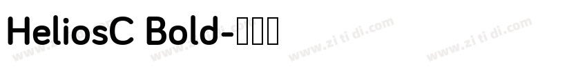 HeliosC Bold字体转换